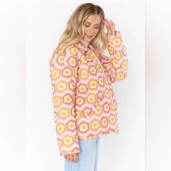Show Me Your Mumu Powder Puffed Jacket size Small - Picture 2 of 14